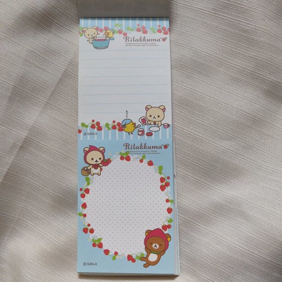 Rilakkuma Long Memo Note Pad | 12 Designs Inside | Cute Gifts Stationery - Picture 4 of 9